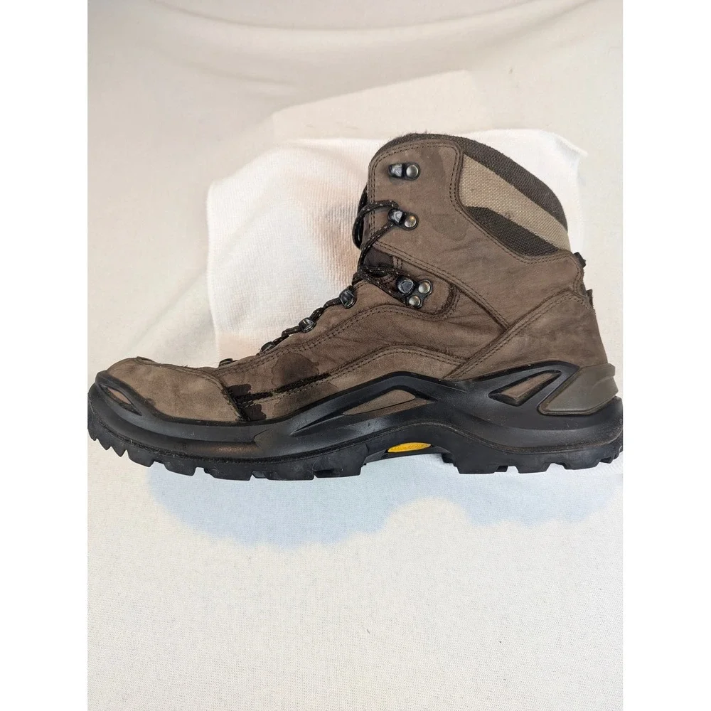 Lowa Renegade GTX Mid Mens Hiking Boots Brown Gore-Tex Vibram Sz 12 510943-0455